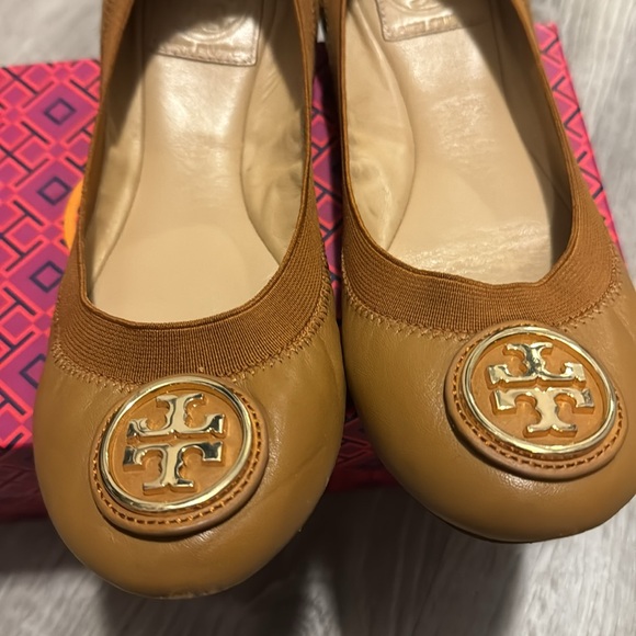 Tory Burch ballet flat Caroline excellent condition camel color - Picture 4 of 10